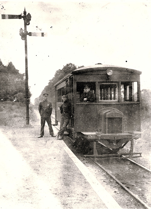 武州鉄道のガソリンカー 個人蔵