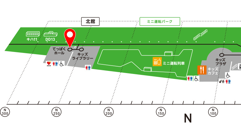 フロアマップ 1f ミニ運転パーク周辺 鉄道博物館 The Railway Museum