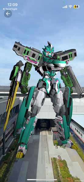 シンカリオン実物大ARイメージ